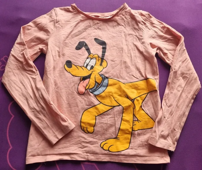 T shirt manches longues pluto 6.8 ans