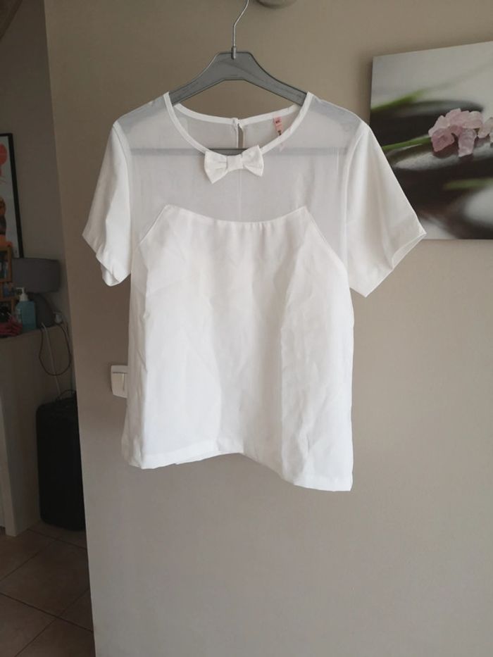 Tee shirt blanc taille M/L
