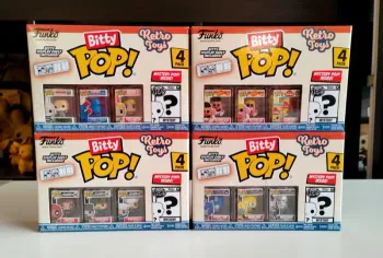 4 Pack de Figurines Bitty POP - Collection Retro Toys / Transformers - Mr. Monopoly - GI Joe