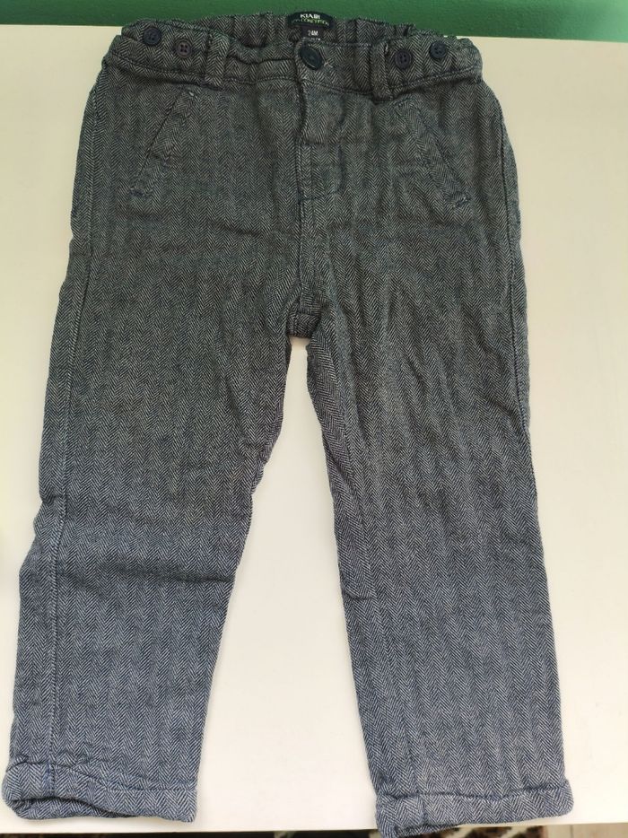 Pantalon garçon chic gris 24 mois Kiabi
