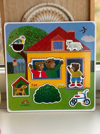 Puzzle bébé petit ours brun 