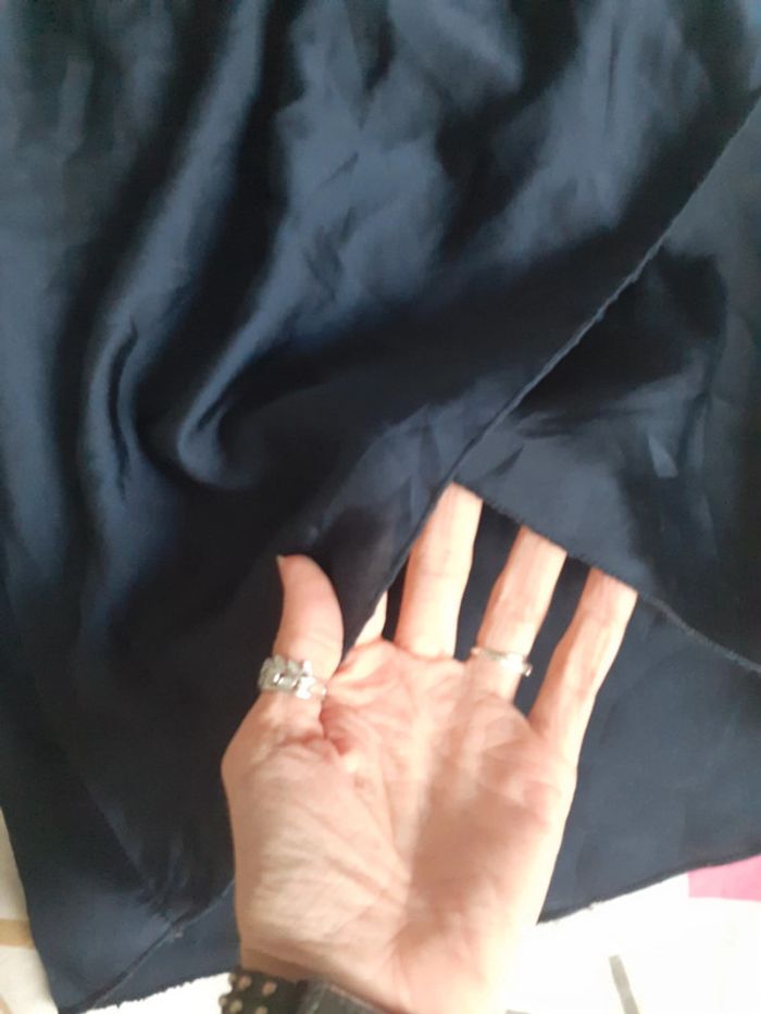 Robe asymétrique bleu marine S - photo numéro 3