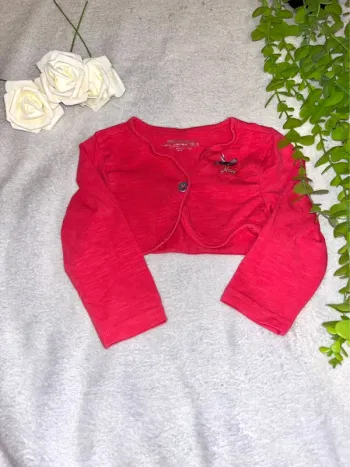 Très beau boléro cache cœur bébé fille longue manche