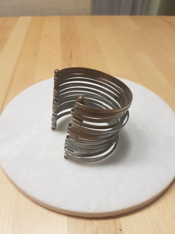 Bracelet manchette métal gris anthracite Naf Naf - photo numéro 2