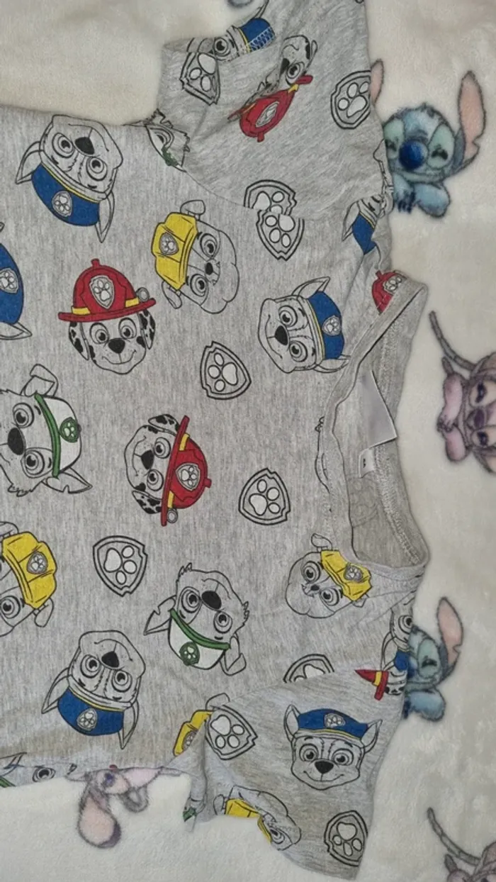 Pyjama short pat patrouille 6 ans en bon état - photo numéro 4