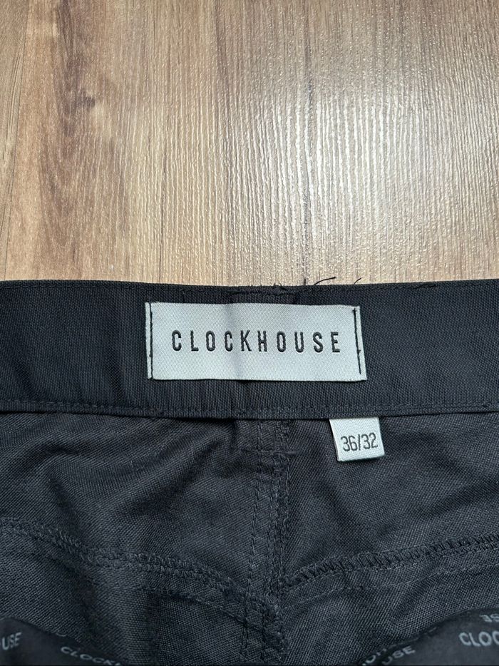 Pantalon noir uni texturé Homme Clockhouse Tailles 42-44 - photo numéro 7