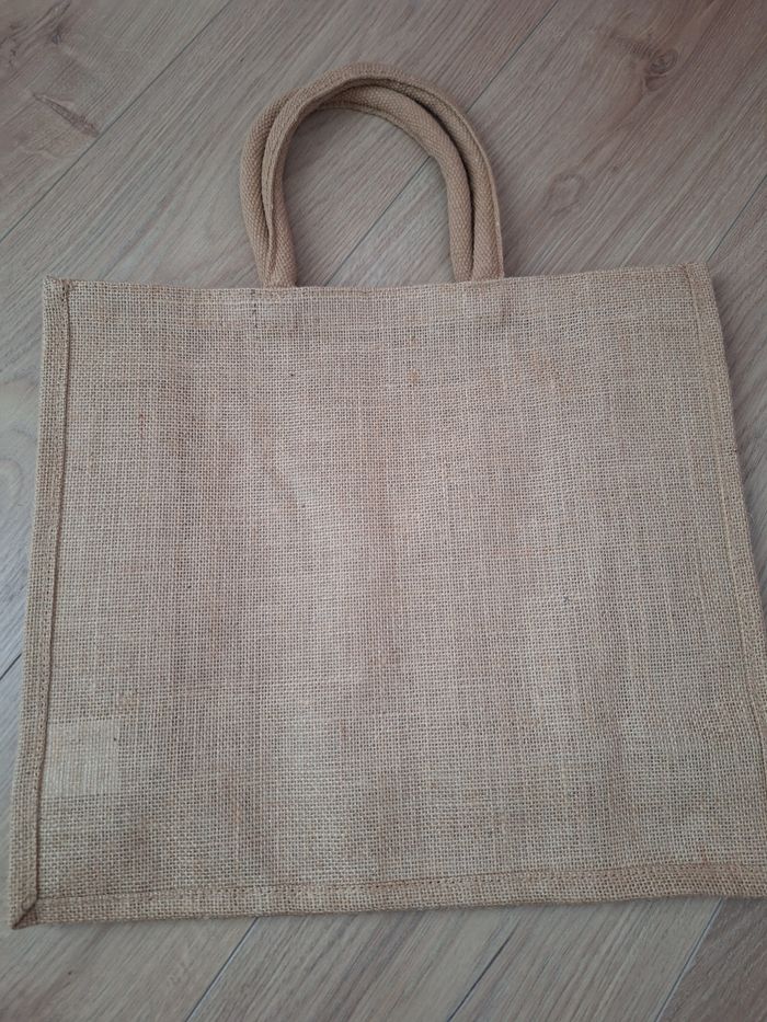 Clarins veritable et authentique sac neuf en toile de jute 30x40x15 cm - photo numéro 4