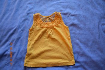 Debardeur moutarde fille 5 ans