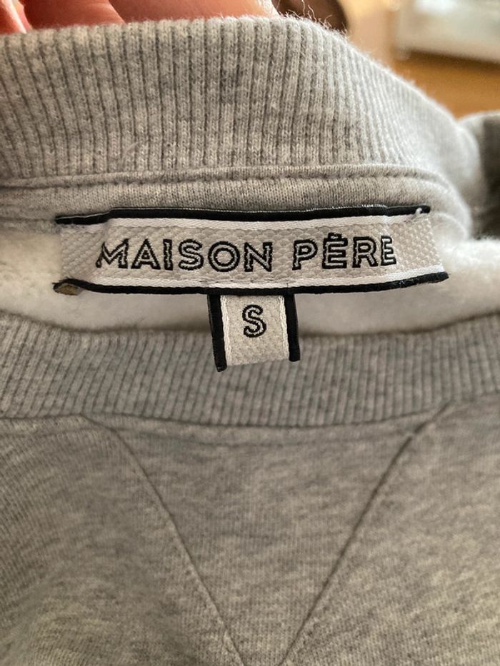 Sweat gris Maison Père - photo numéro 7