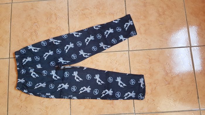 Pantalon de pyjamas garçon 8 ans marine Marvel - photo numéro 3