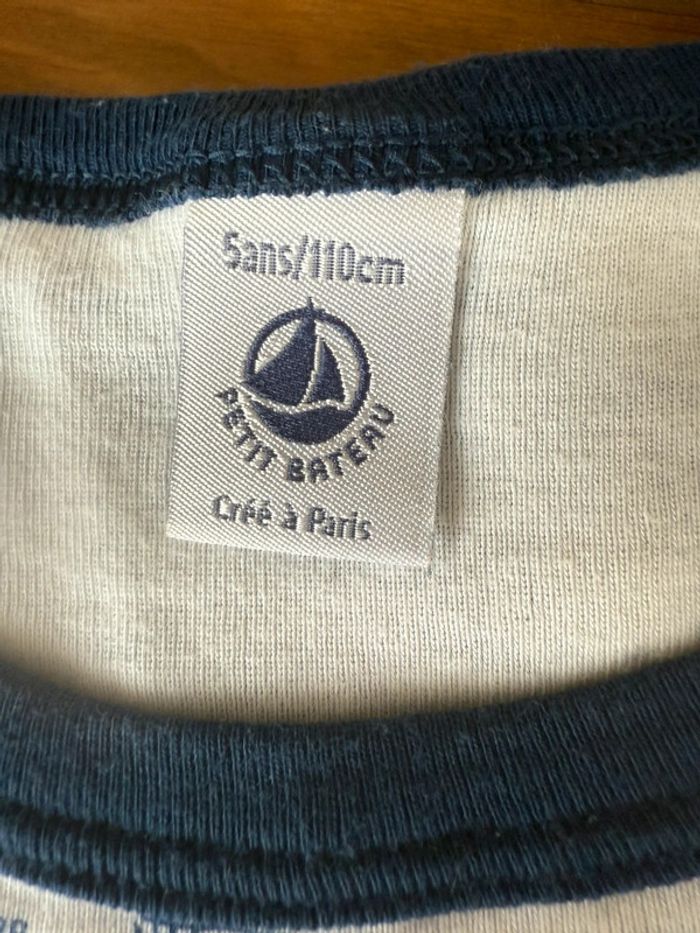 Pyjama 2 pièces Petit Bateau 5 ans 100% coton - photo numéro 3