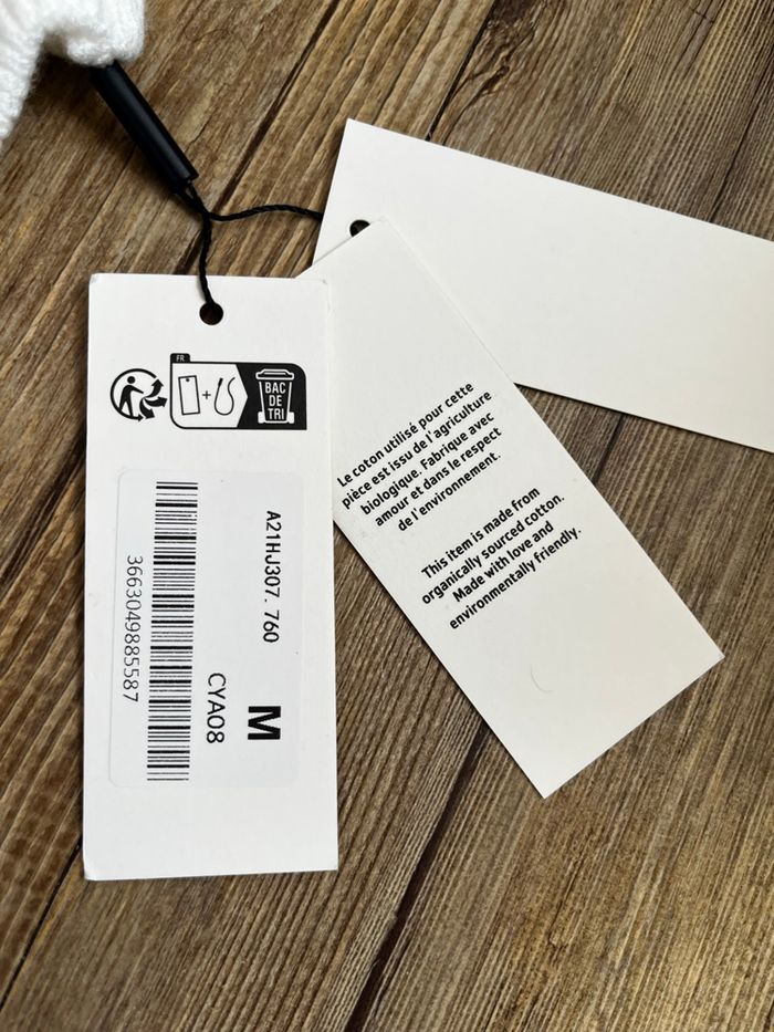 Pull ami Paris blanc taille M - photo numéro 8