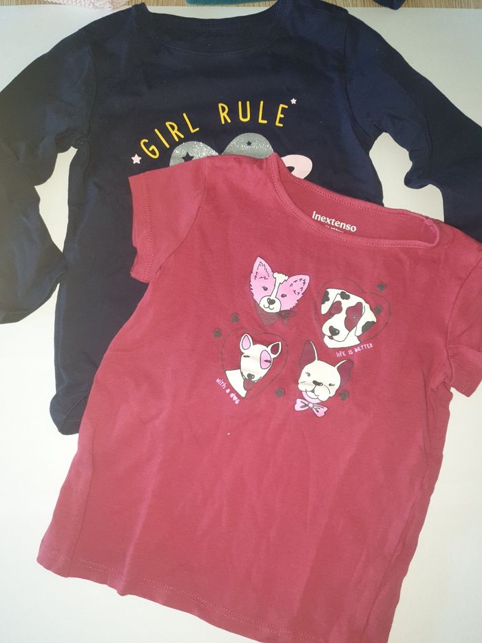 Lot 2 tee shirt In extenso 4 ans