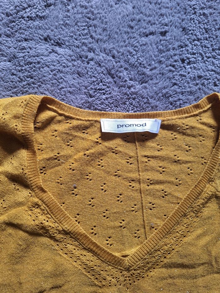 Pull léger moutarde - photo numéro 2