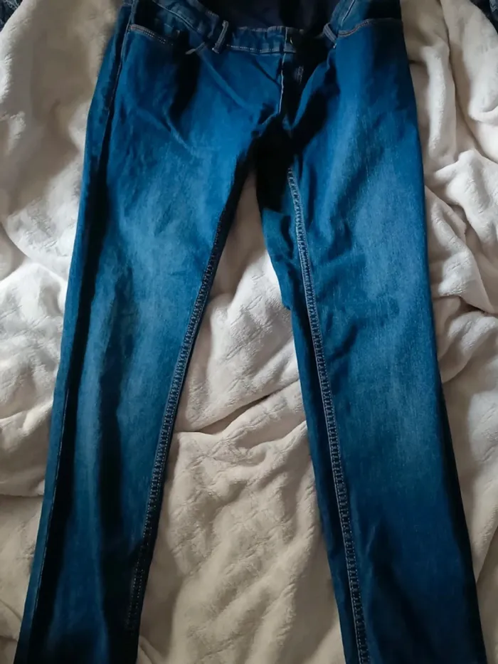 Jean grossesse Kiabi 38 slim bleu