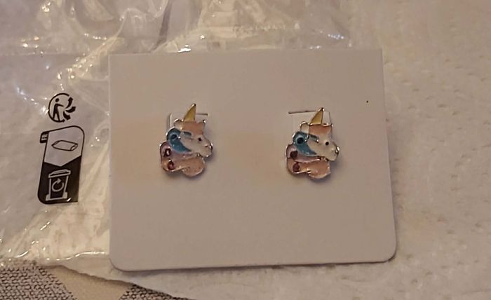 Boucles d'oreilles Licorne