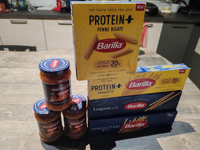 Lot pâtes et sauces barilla