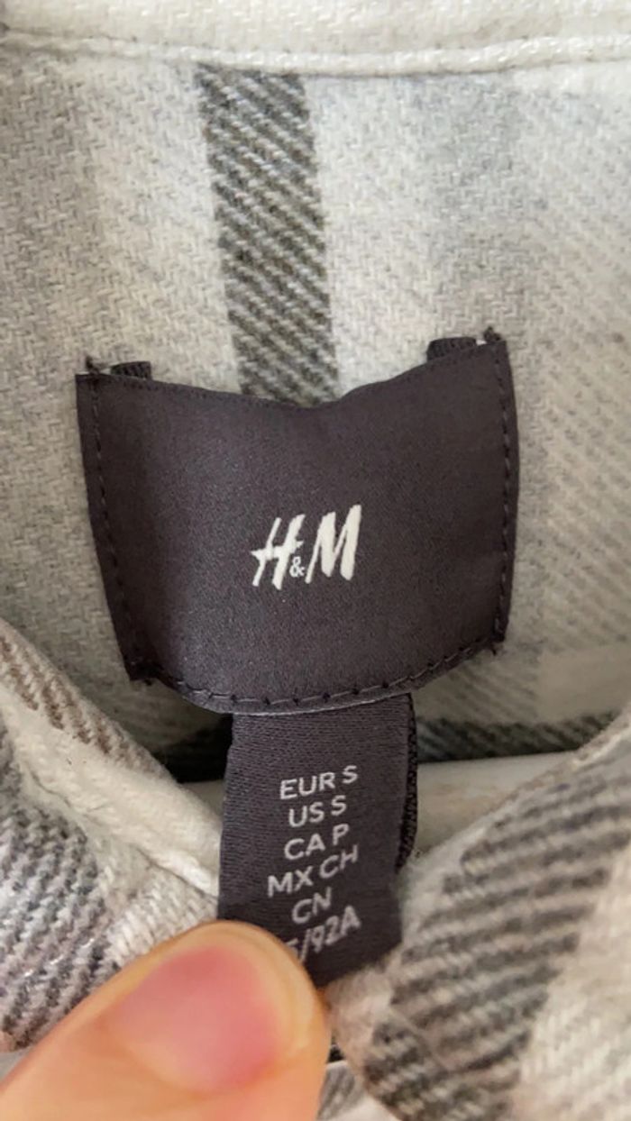 Veste carreaux grise et blanche - photo numéro 2