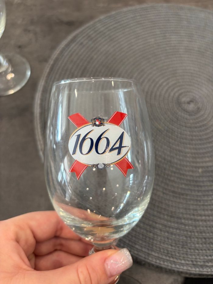 Lot 6 verres 1664 - photo numéro 2