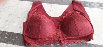 Soutien gorge rouge taille XL (100C)