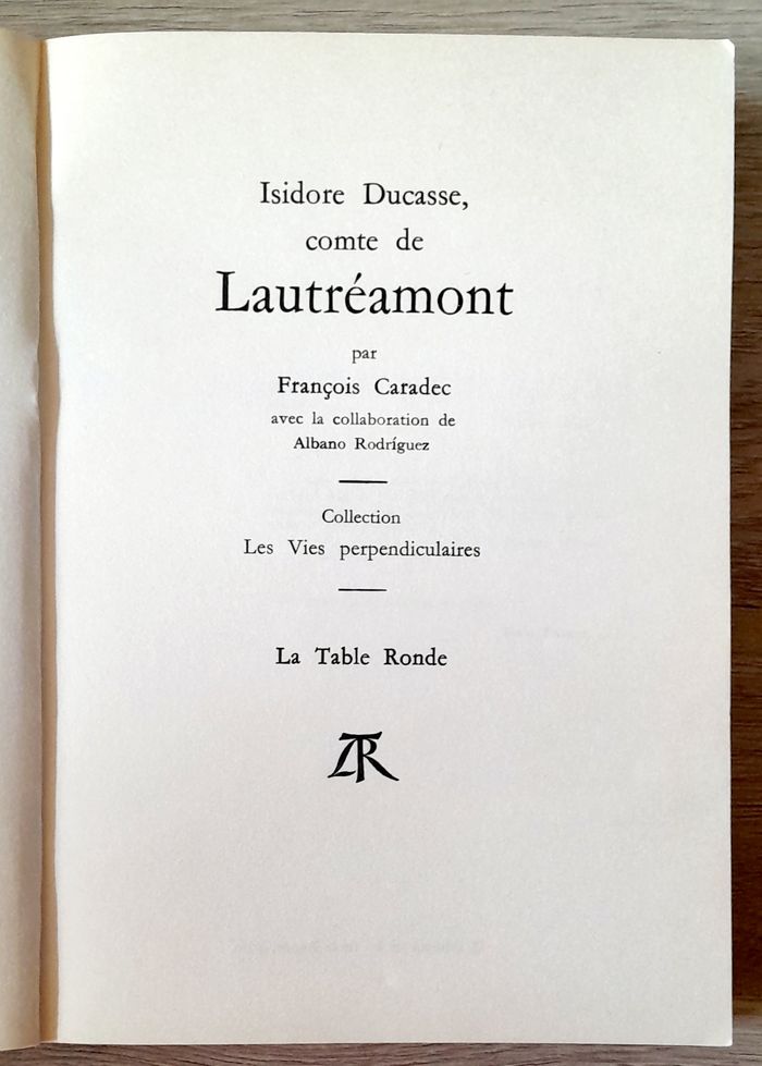 Isodore Ducasse, comte de Lautréamont par François Caradec - photo numéro 4
