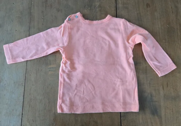 Tee-shirt manches longues Carter’s fille 12 mois - photo numéro 2