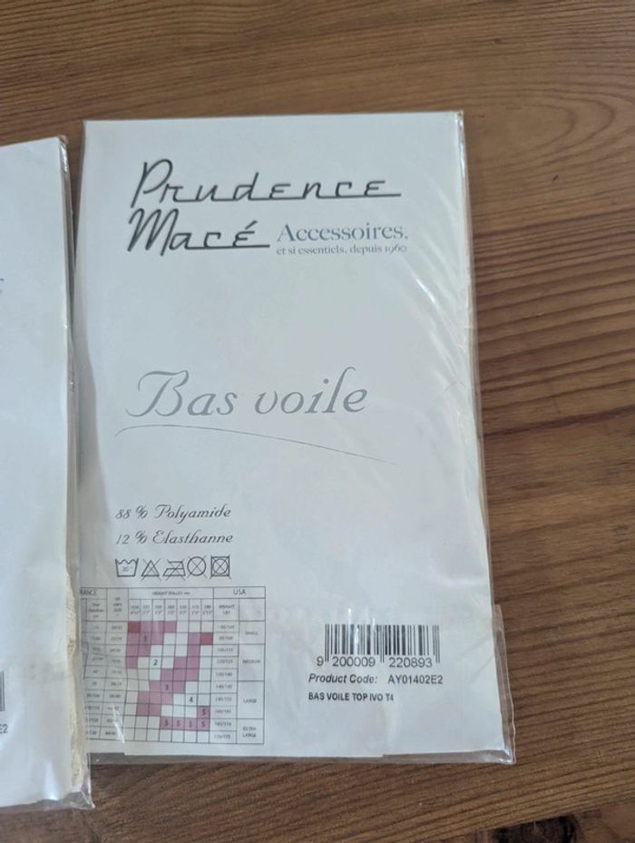 Lot Bas voile Macé - photo numéro 2