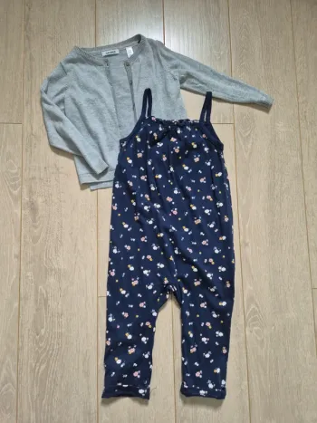 Ensemble combi fleuri 🌸 et gilet