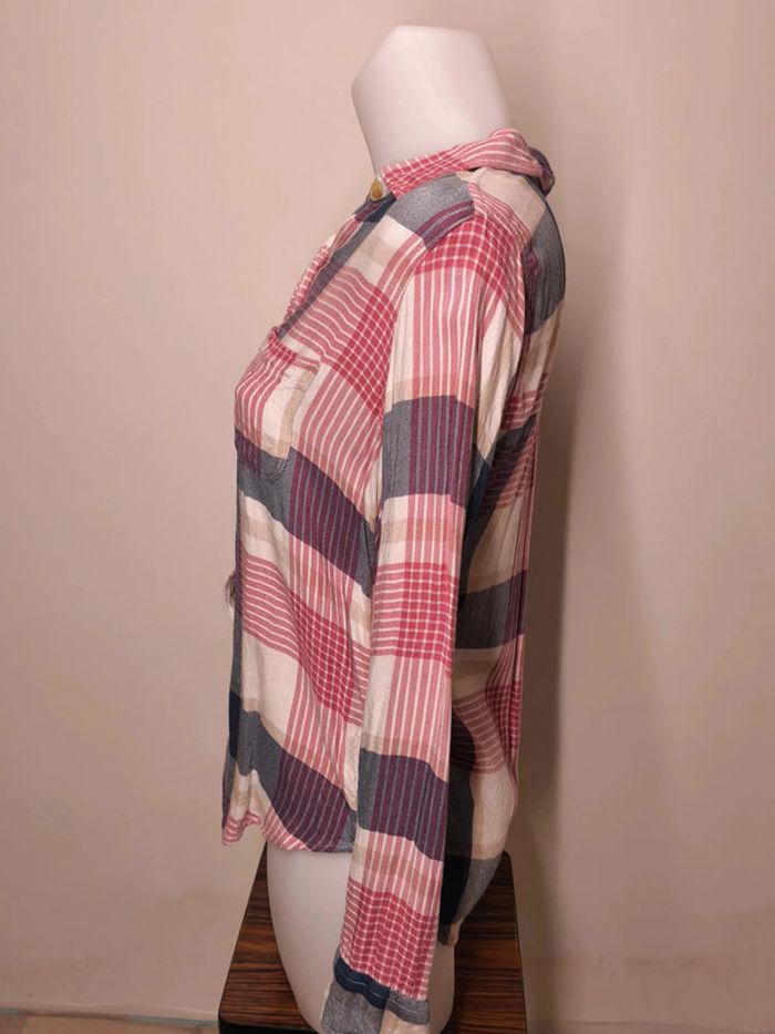 Chemise Abercrombie & Fitch Femme Taille S Rose Bleu - photo numéro 3