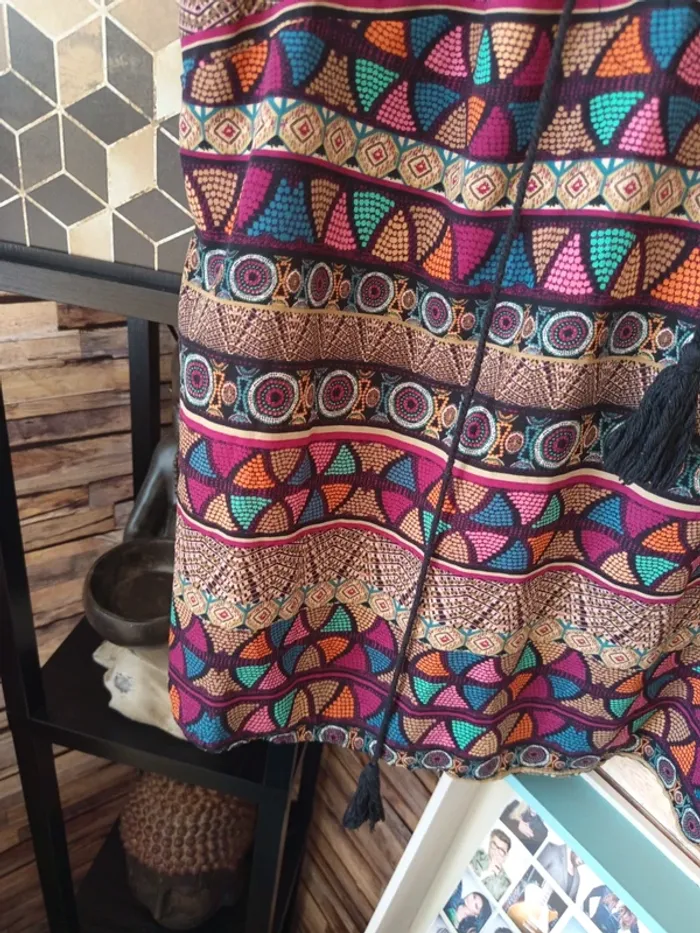 Débardeur long motif multicolore ethnique - photo numéro 6