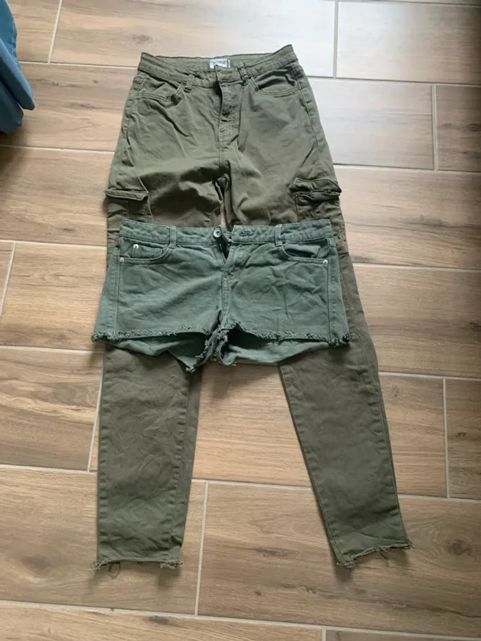 Lot pantalon short