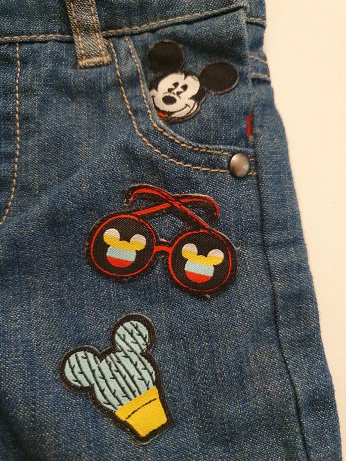 Salopette Disney en denim Taille 3 mois - photo numéro 3