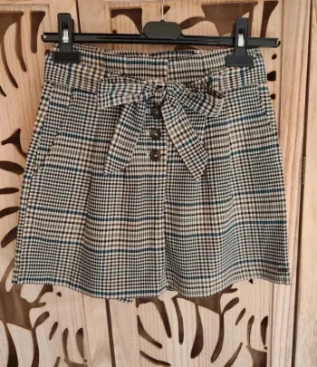 Short à carreaux, ceinture Taille 34 Creeks