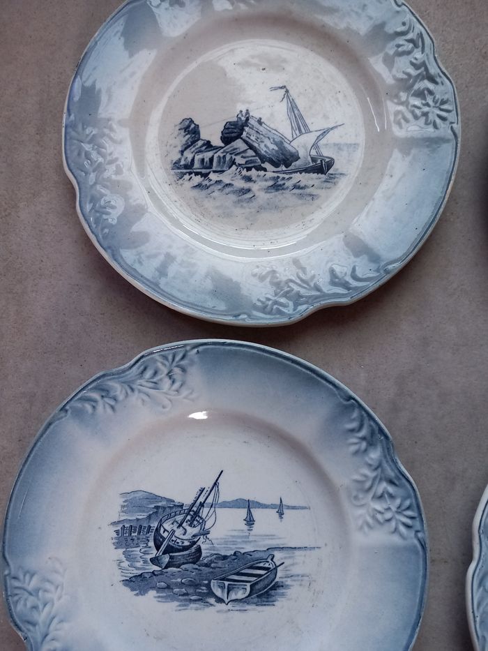 Lot de 6 assiettes décoratif ancienne vintage - photo numéro 4