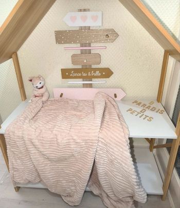 Doudou biche avec couverture dodo d'amour 