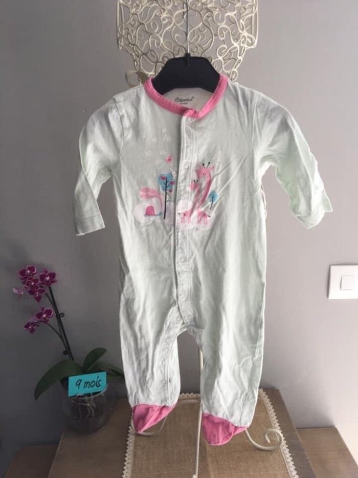 Dors bien pyjama grenouillère fille 9 mois