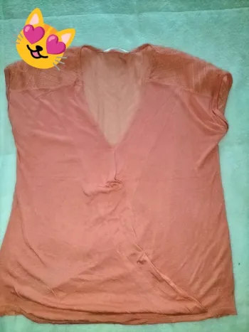 Blouse corail camaïeu 36