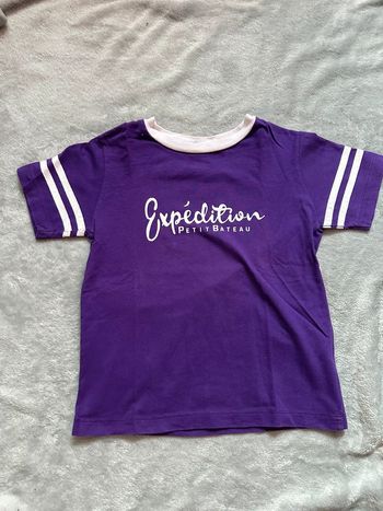 T-shirt petit bateau 4 ans violet