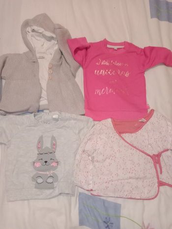 Pull gilet cache coeur 6 mois TBE