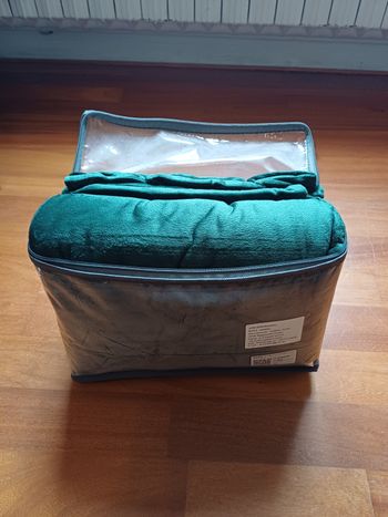 Housse de couette et Taies d'oreiller en Flanelle (vert impérial)