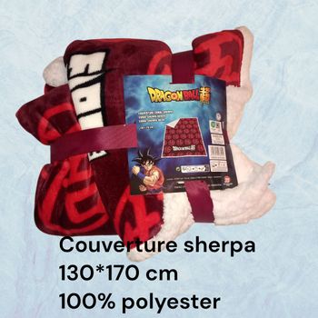 Grande couverture en sherpa DBZ dragon ball z