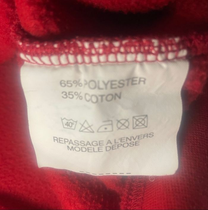 Pull vintage »Asics »rouge et blanc - photo numéro 7