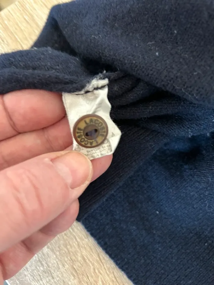 Lacoste pull laine col boutonné - photo numéro 7