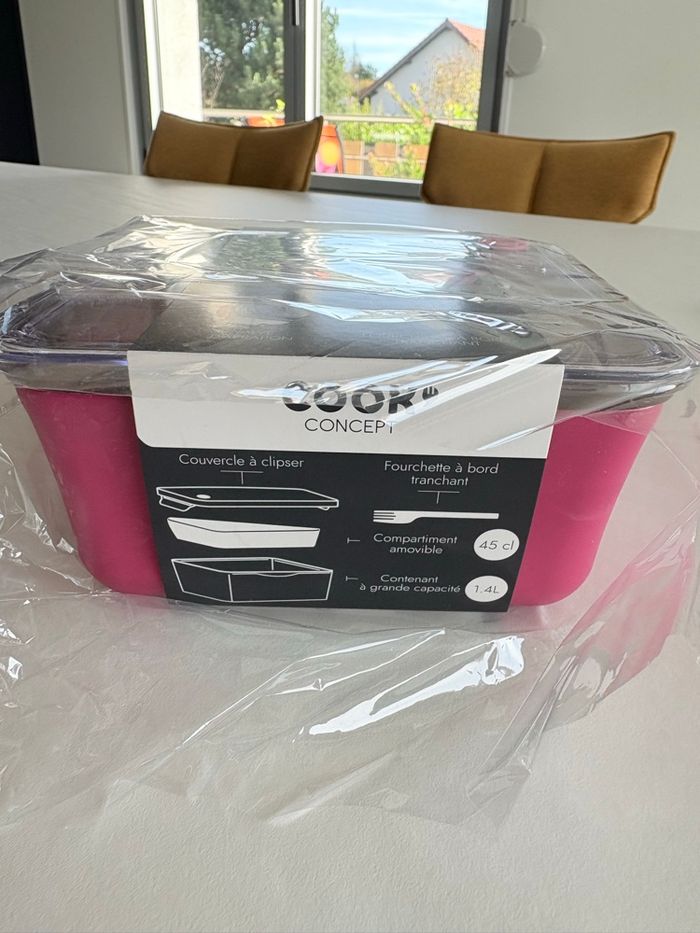 Boîte lunch box compartimentée cook concept - photo numéro 3