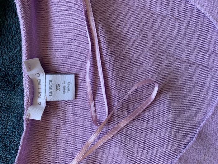 Pull mauve col V - photo numéro 9