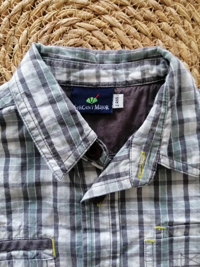 Chemise manches longues, très bon état, taille 2 ans marque Sergent Major - photo numéro 3
