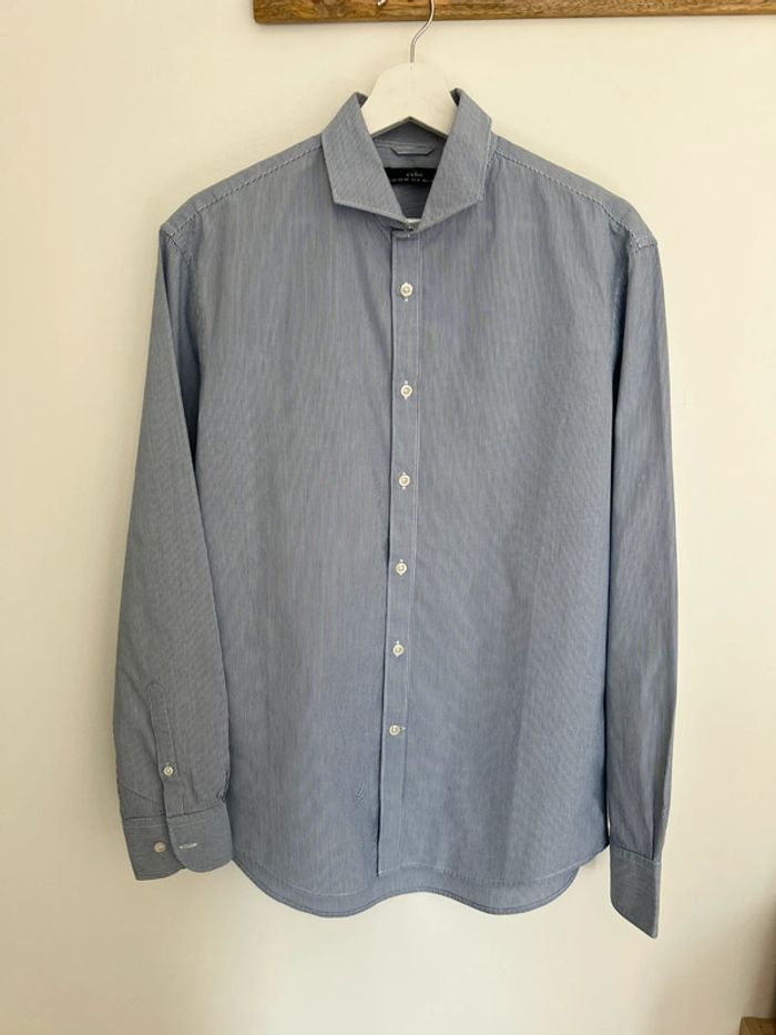 Chemise rayée bleu et blanche Celio M