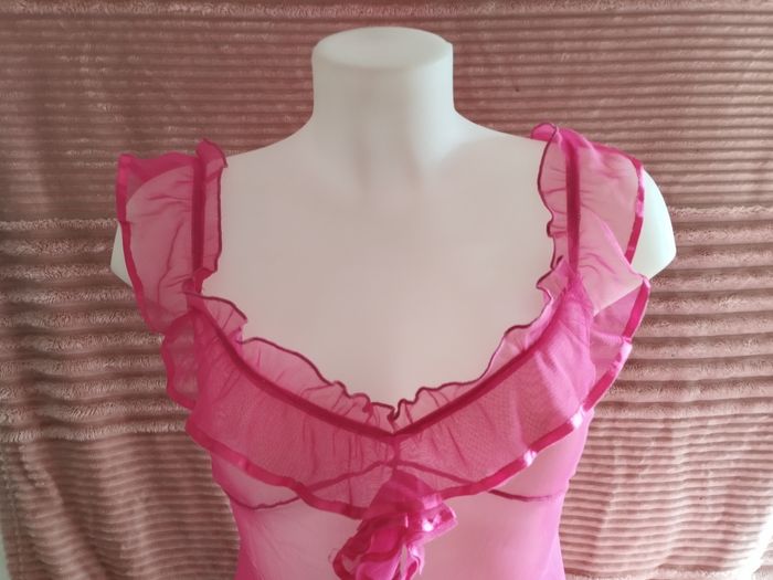 Nuisette rose à volant - photo numéro 4