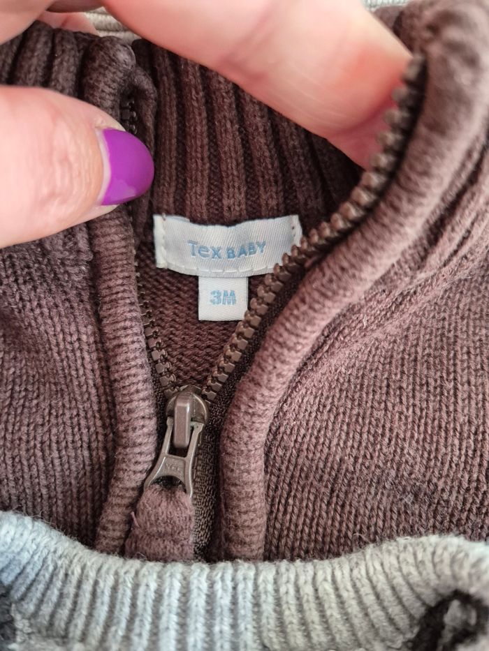 Lot de 7 pulls et vestes bébé garçon 3 mois - photo numéro 4