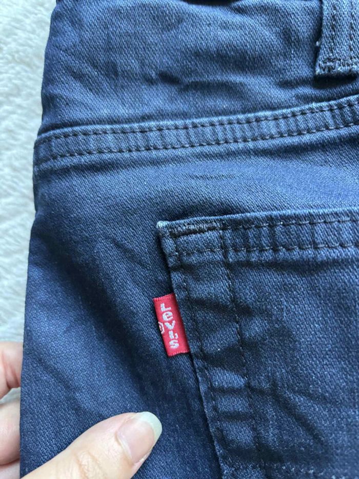 Jean Levi’s homme 541 Athletic taper regular straight droit W39 L34 48/50 XL/2XL enduit bleu marine - photo numéro 3